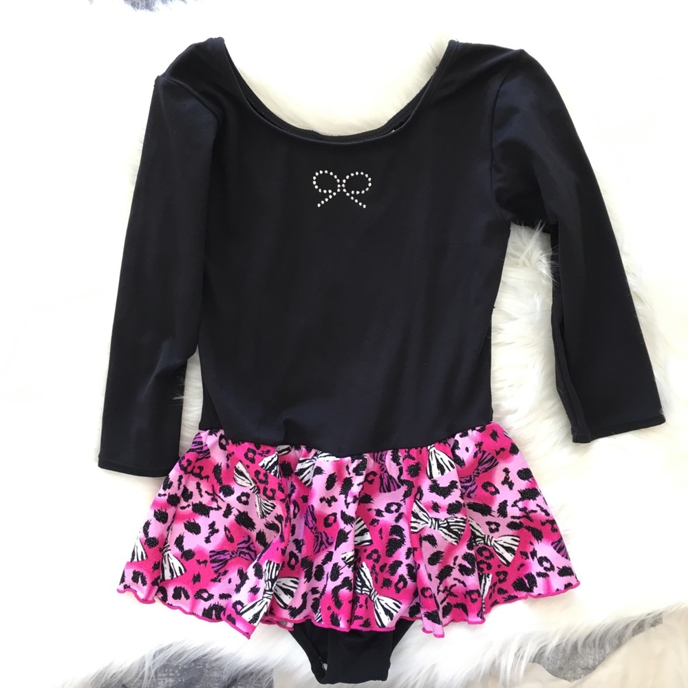 Jacques Moret Girl’s Gymnastics Leotard Leopard Print